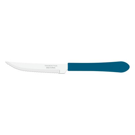 Faca para Churrasco Tramontina Leme com Lâmina em Aço Inox e Cabo de Polipropileno Azul Oceano 4