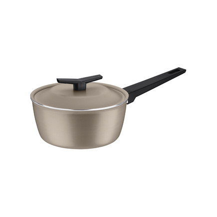 Panela Tramontina Spezia Induction em Alumínio com Revestimento Interno e Externo em Antiaderente Starflon Excellent Areia 18 cm